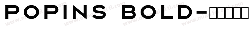 popins bold字体转换